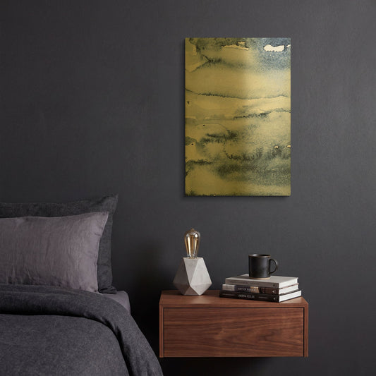 'Water I' By Incado Gold Metal Wall Art