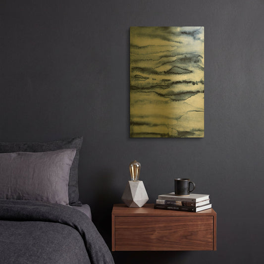 'Water II' By Incado Gold Metal Wall Art
