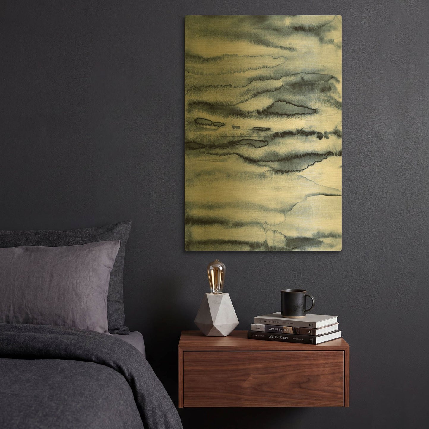 'Water II' By Incado Gold Metal Wall Art