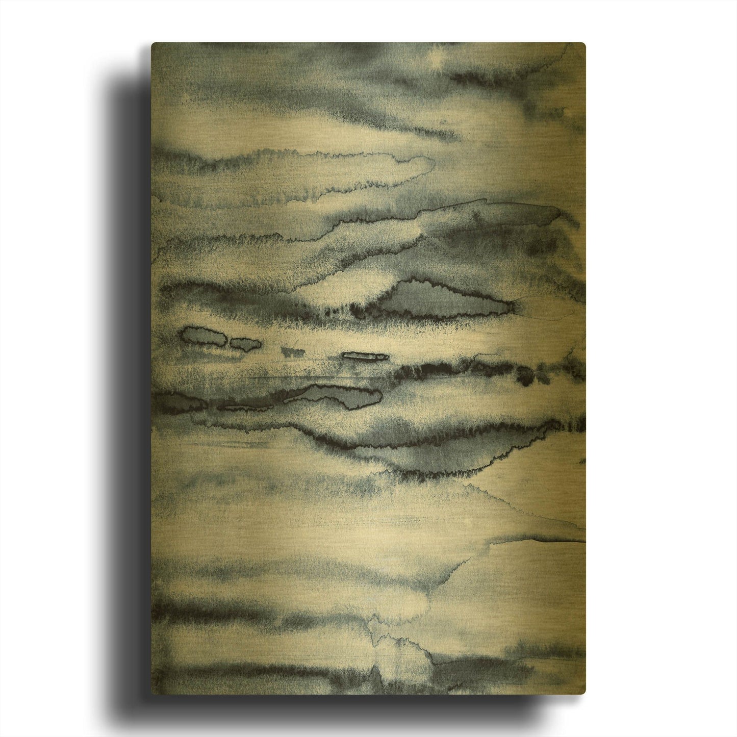 'Water II' By Incado Gold Metal Wall Art