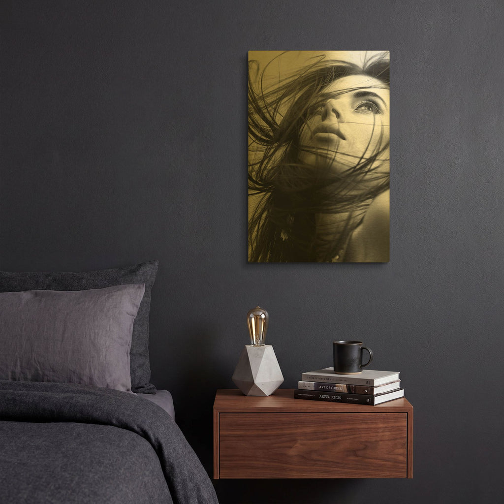 'Windy Day' By Incado Gold Metal Wall Art