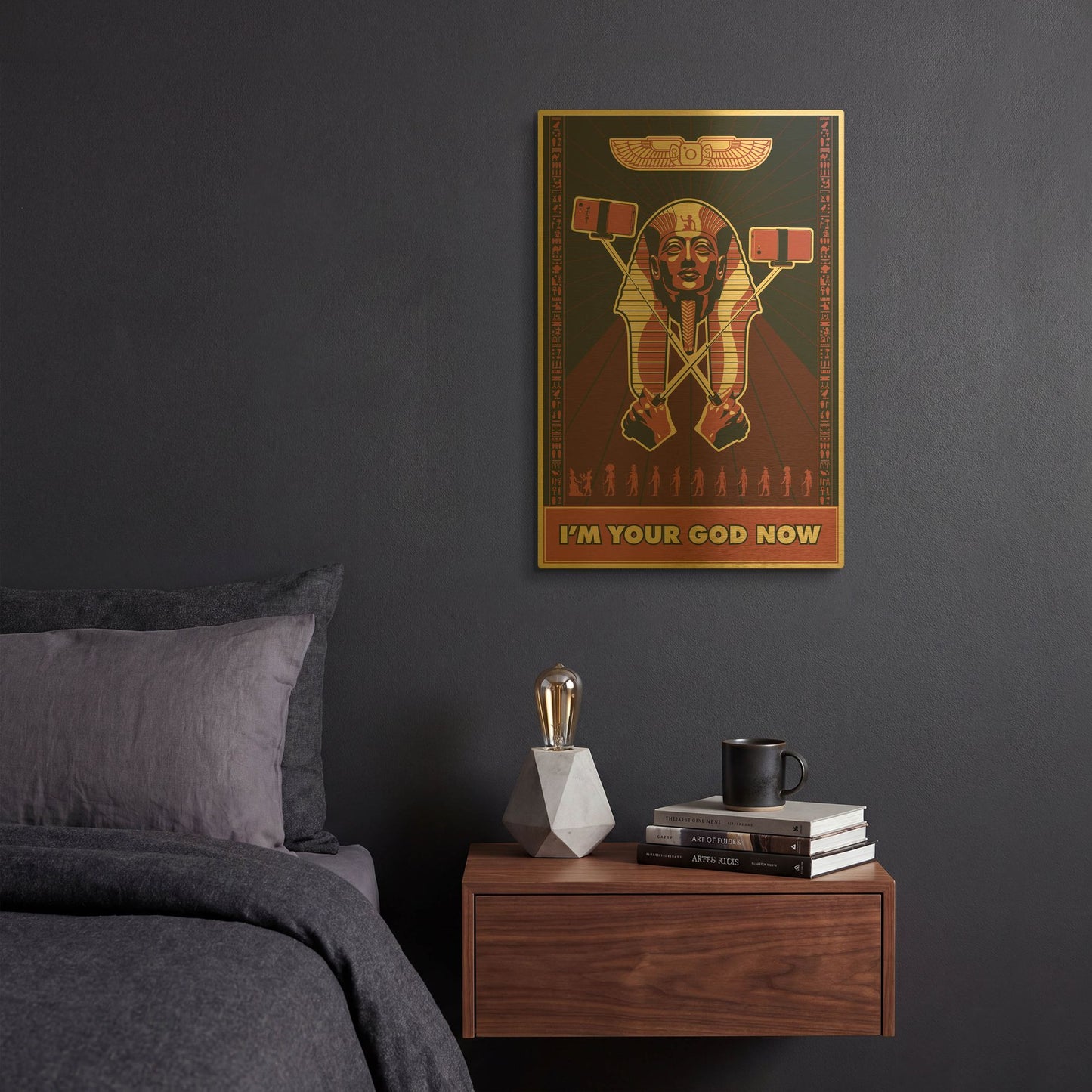 'InstaGod' By LUXE Gold Metal Wall Art