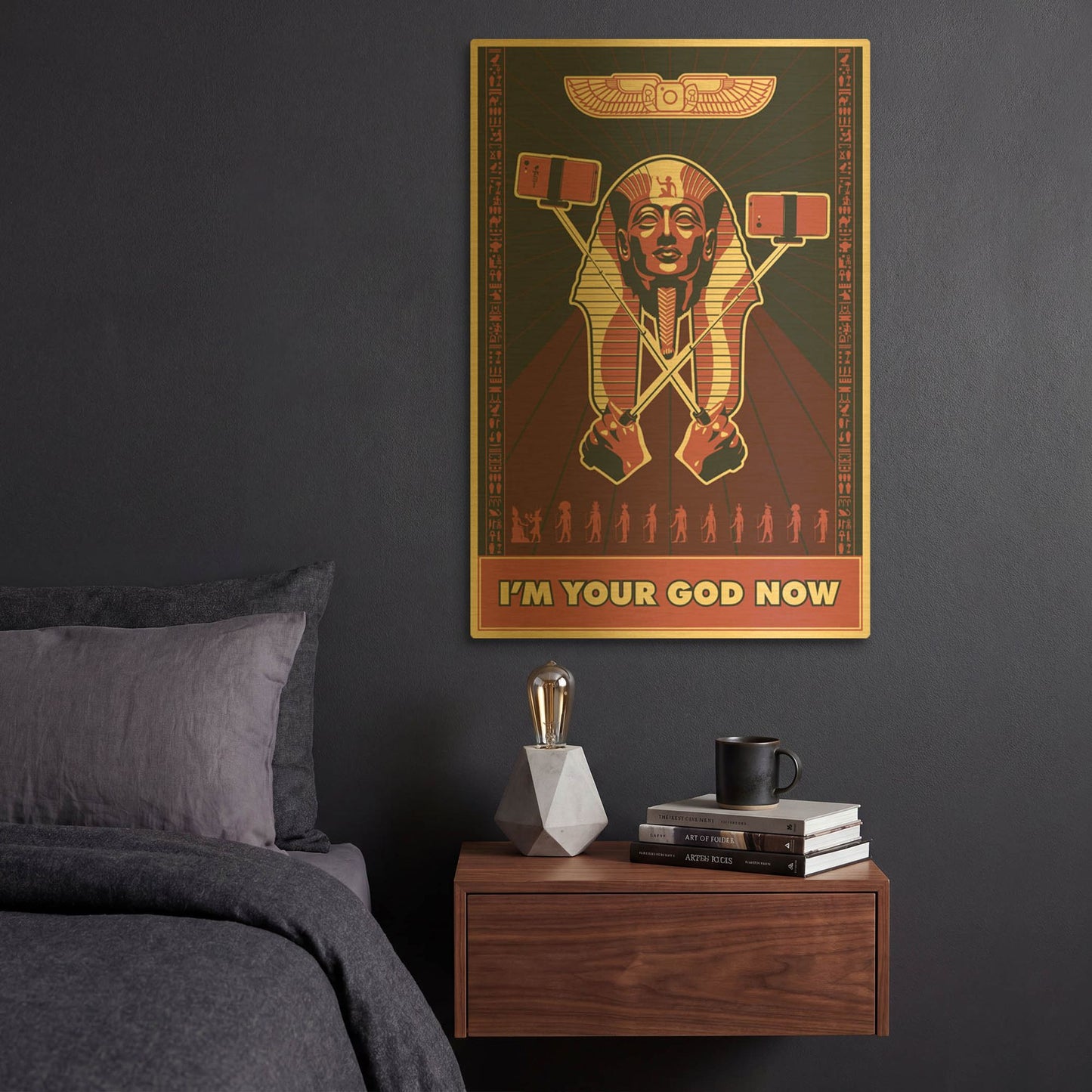 'InstaGod' By LUXE Gold Metal Wall Art