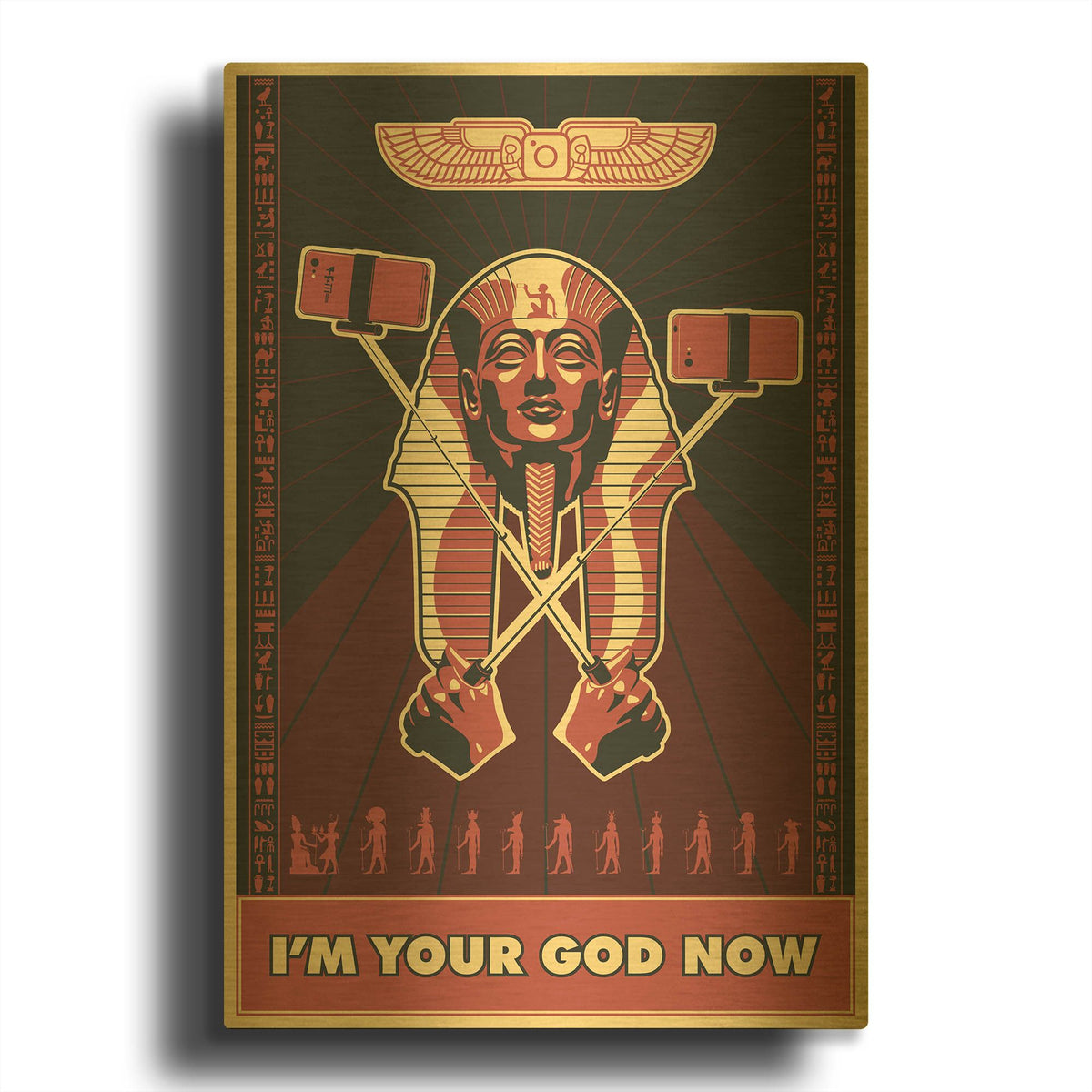 'InstaGod' By LUXE Gold Metal Wall Art