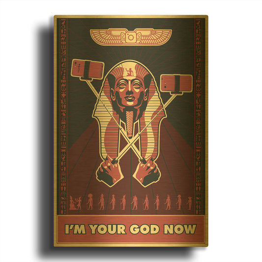 'InstaGod' By LUXE Gold Metal Wall Art