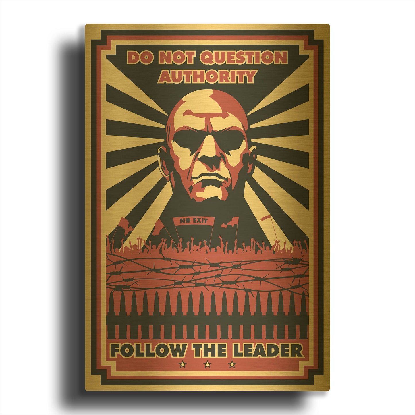 'Leader' By LUXE Gold Metal Wall Art