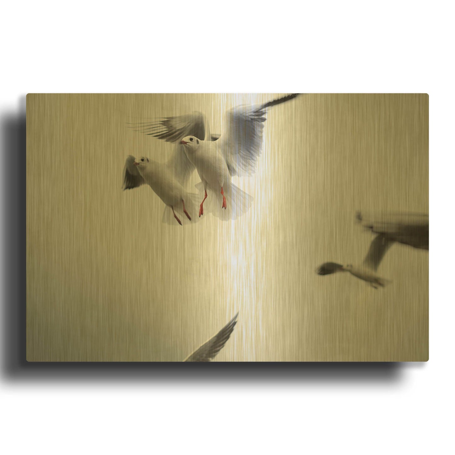 'Bird Hug' By LUXE Gold Metal Wall Art