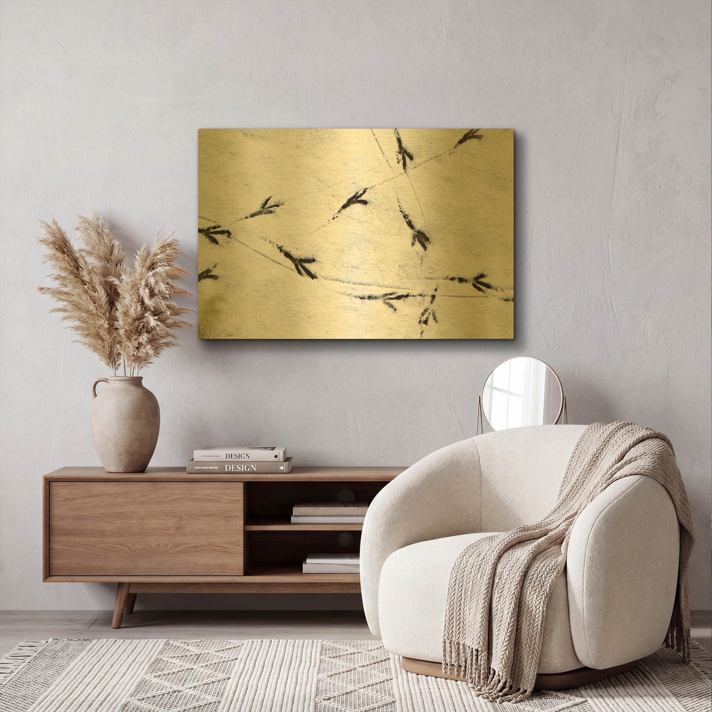 'Bird' By LUXE Gold Metal Wall Art