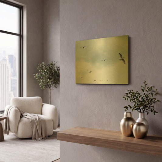'Sky Patrol' By LUXE Gold Metal Wall Art