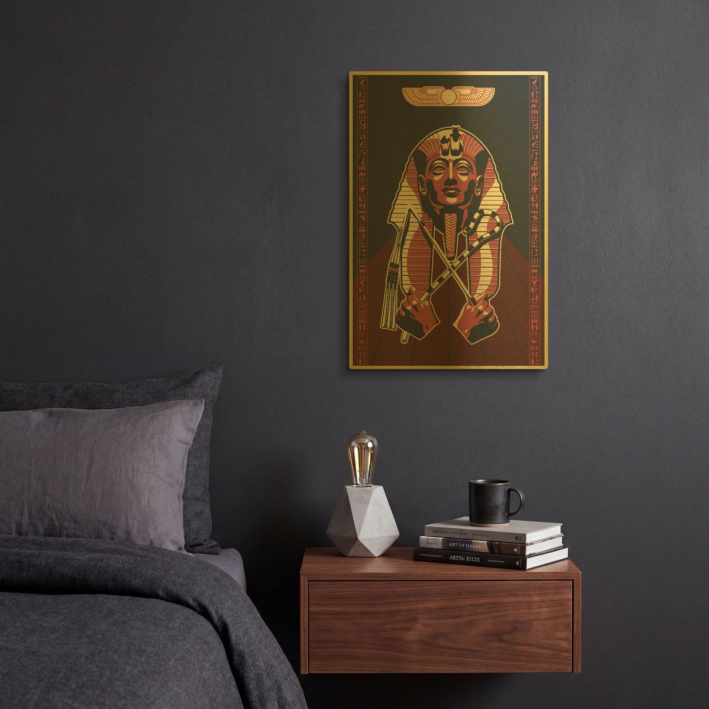 'Pharoah' By LUXE Gold Metal Wall Art
