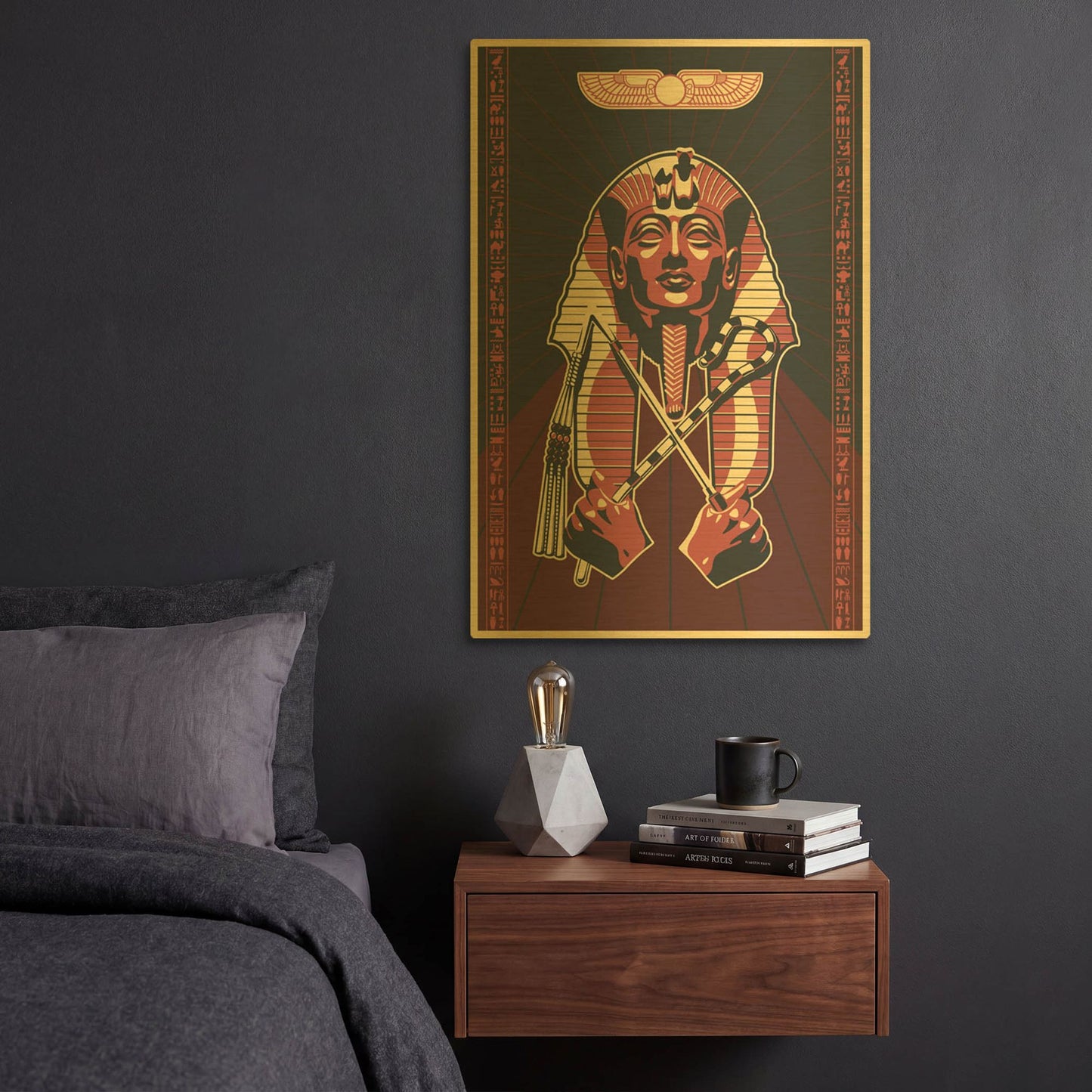'Pharoah' By LUXE Gold Metal Wall Art