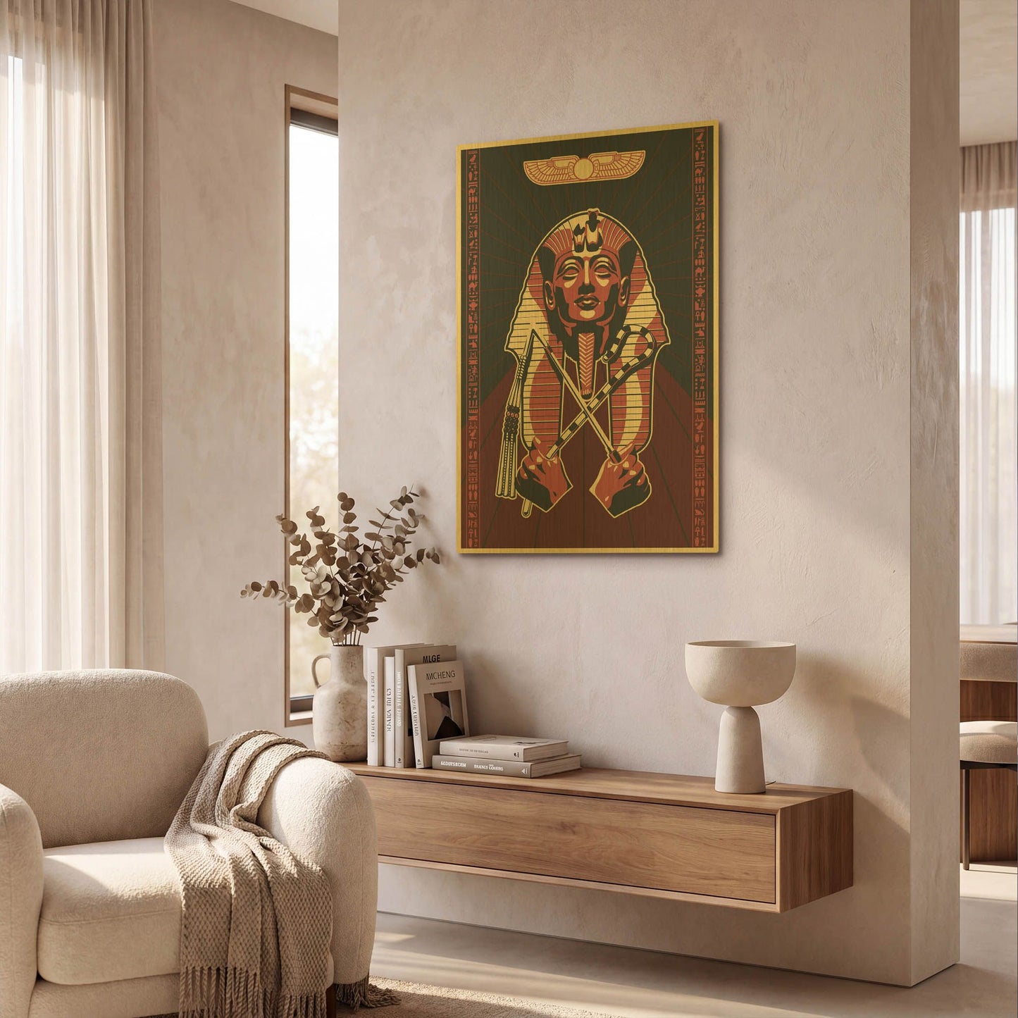 'Pharoah' By LUXE Gold Metal Wall Art