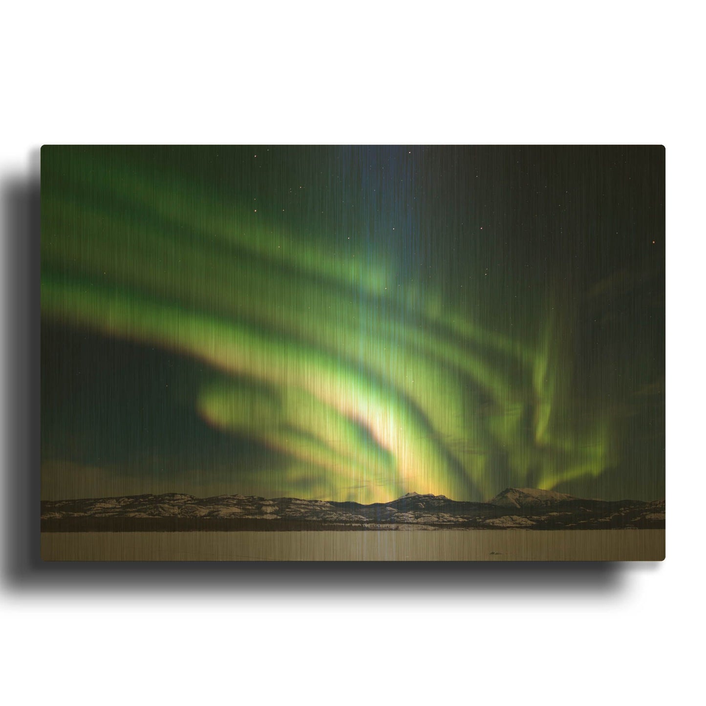 'Dancing Northern Lights' By LUXE Gold Metal Wall Art