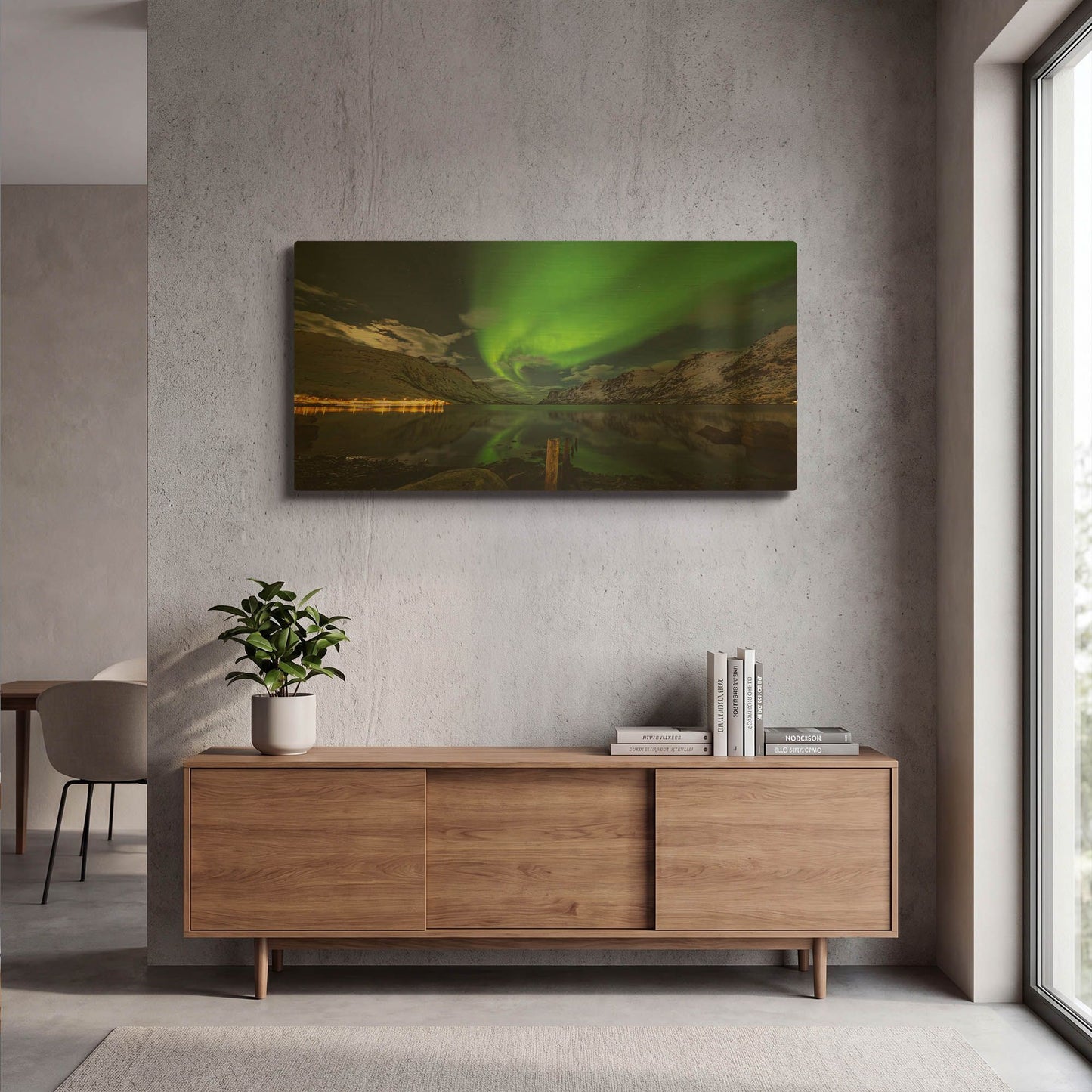 'Northern Lights 1' By LUXE Gold Metal Wall Art