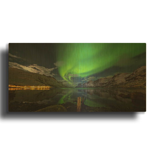 'Northern Lights 1' By LUXE Gold Metal Wall Art