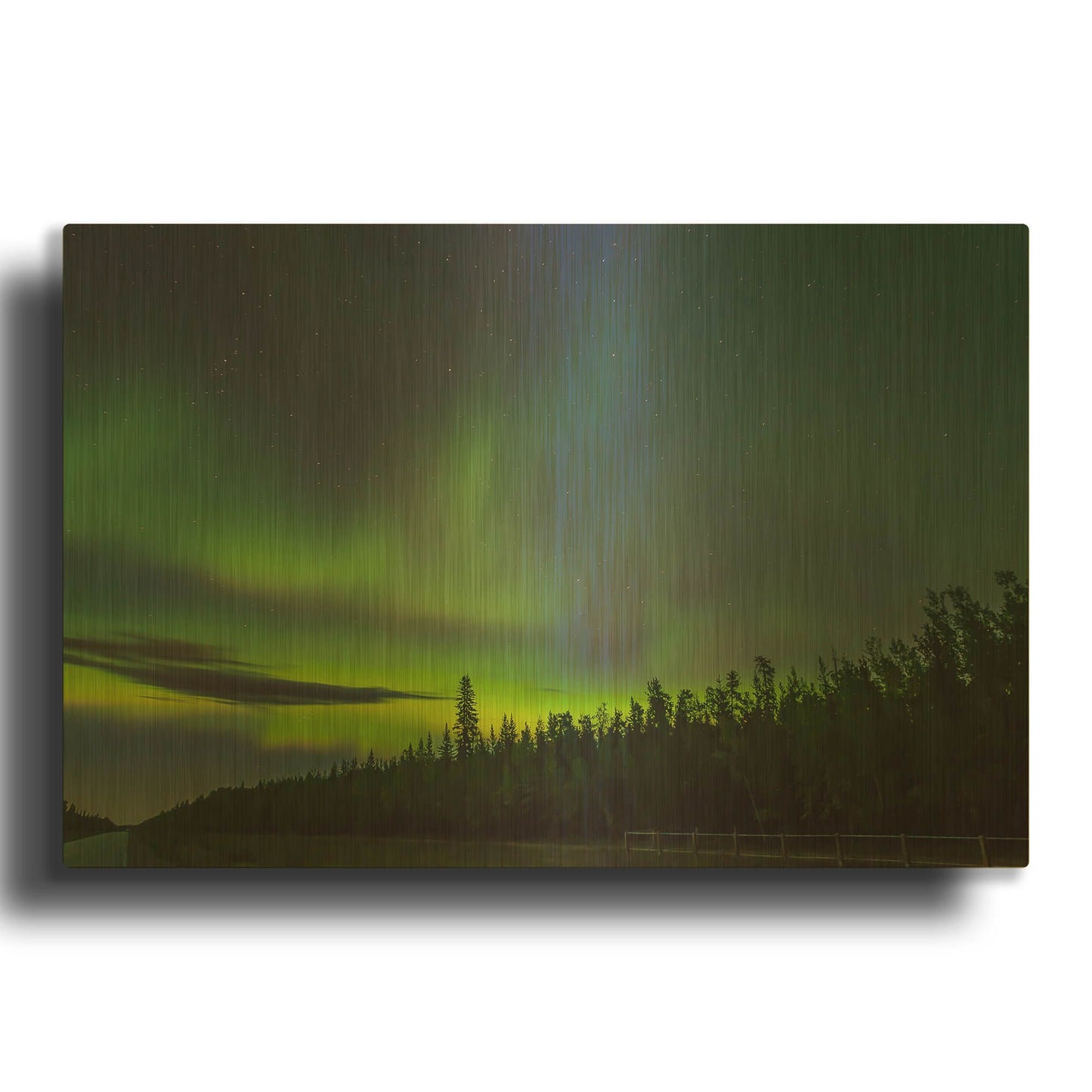 'Northern Lights 3' By LUXE Gold Metal Wall Art