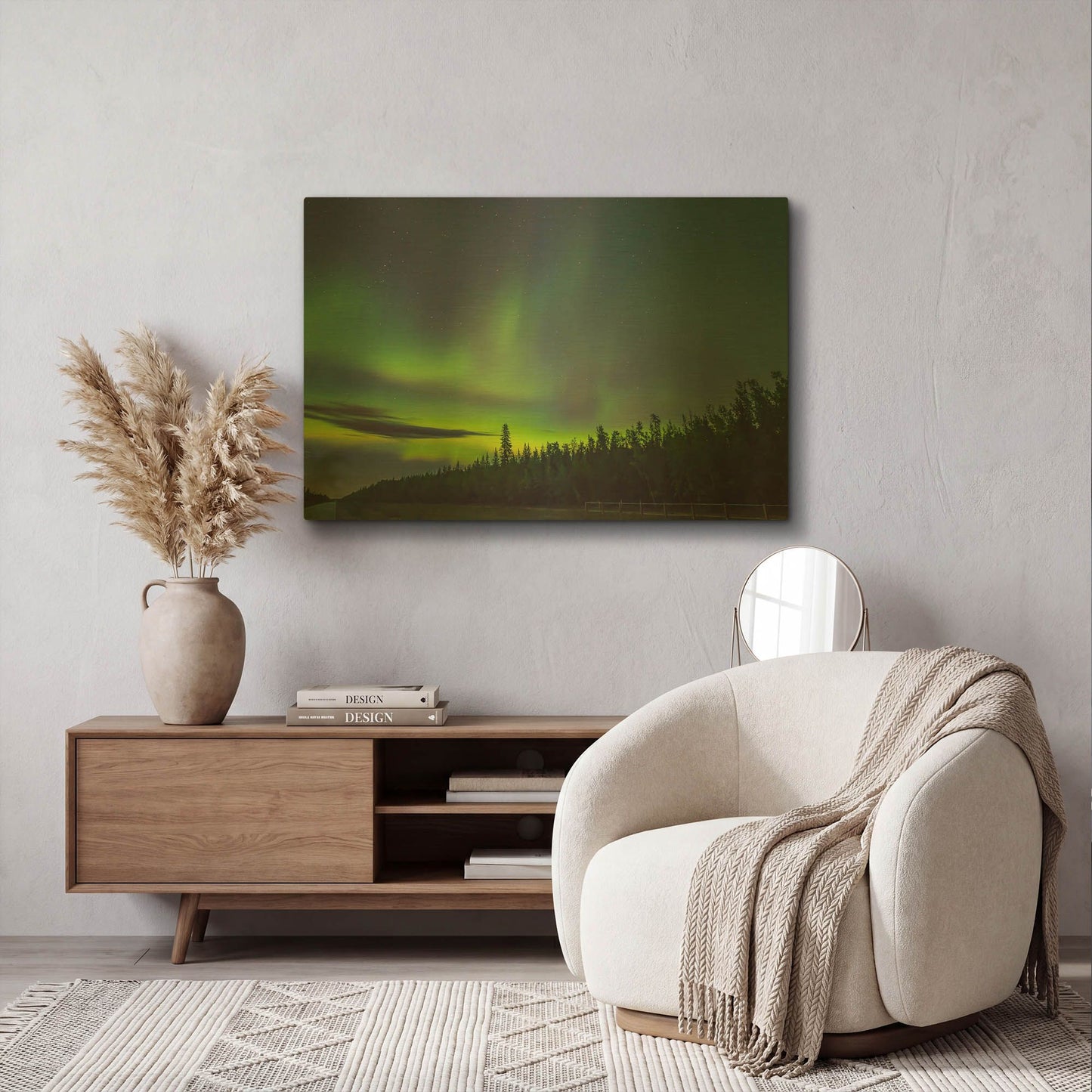 'Northern Lights 3' By LUXE Gold Metal Wall Art