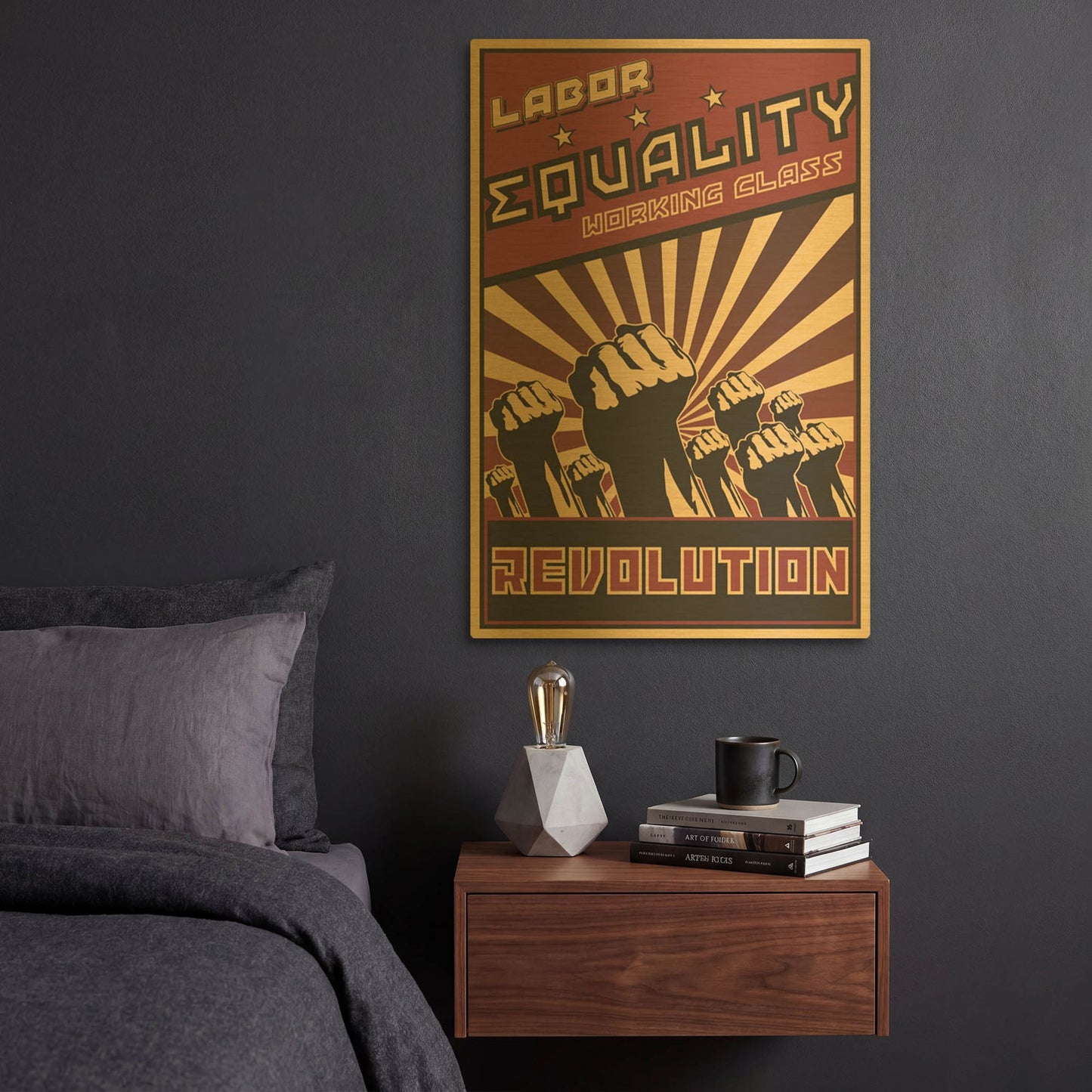 'Revolution' By LUXE Gold Metal Wall Art