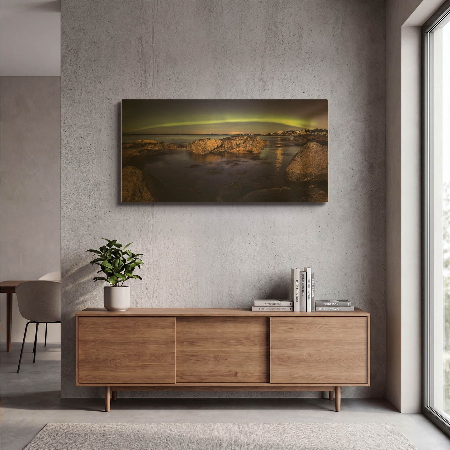 'Northern Lights 6' By LUXE Gold Metal Wall Art