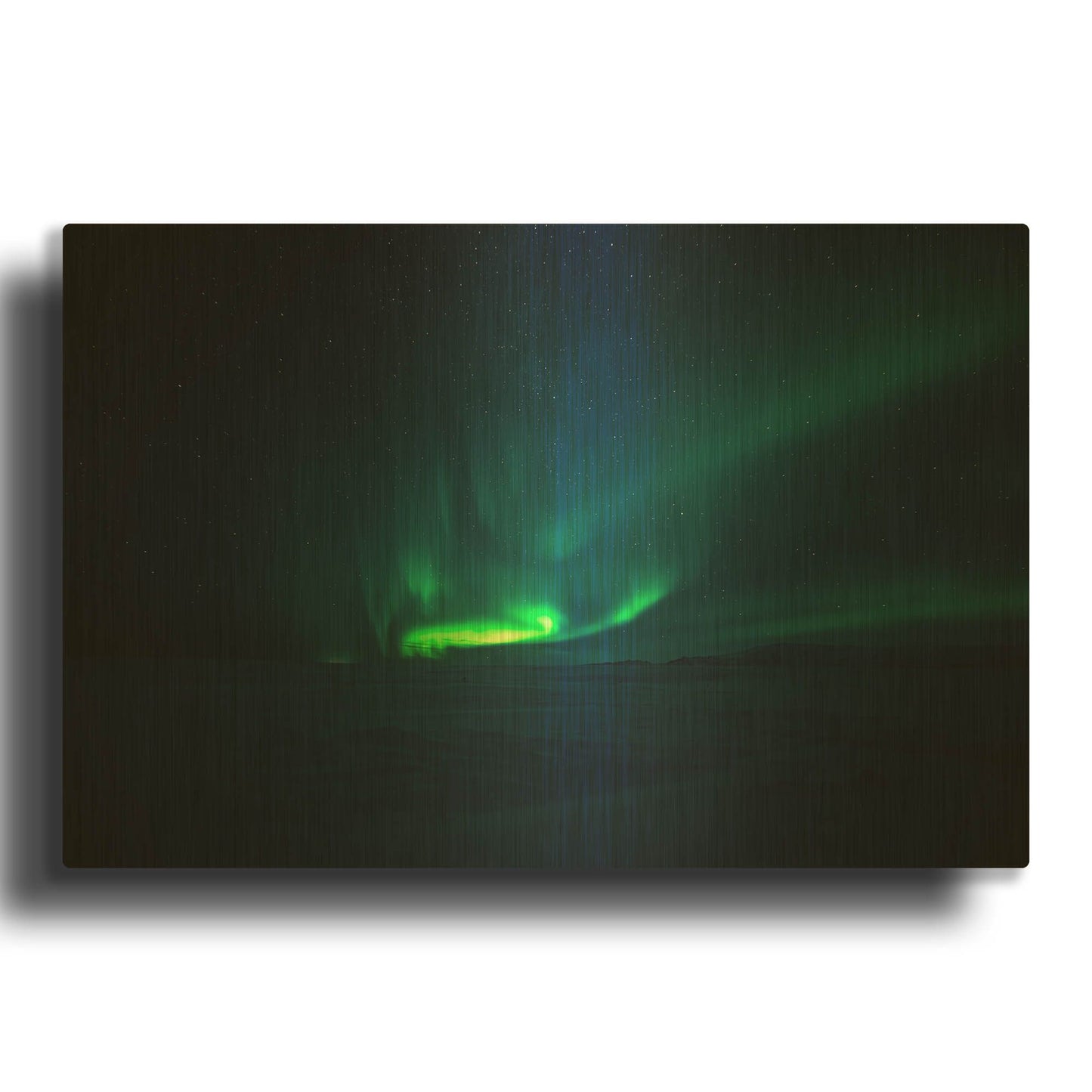 'Northern Lights Aurora Borealis 4' By LUXE Gold Metal Wall Art