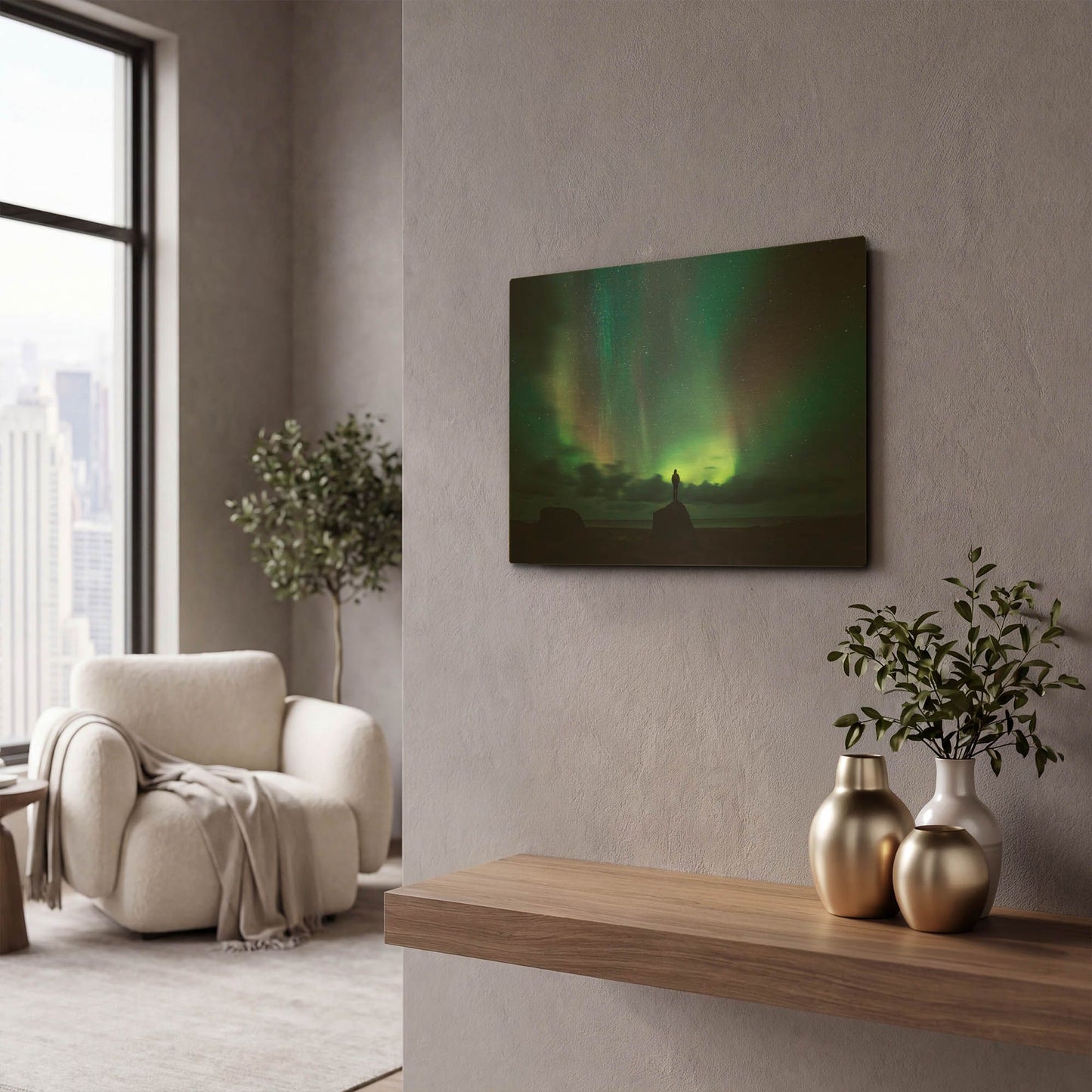 'Norway Lofoten Islands' By LUXE Gold Metal Wall Art