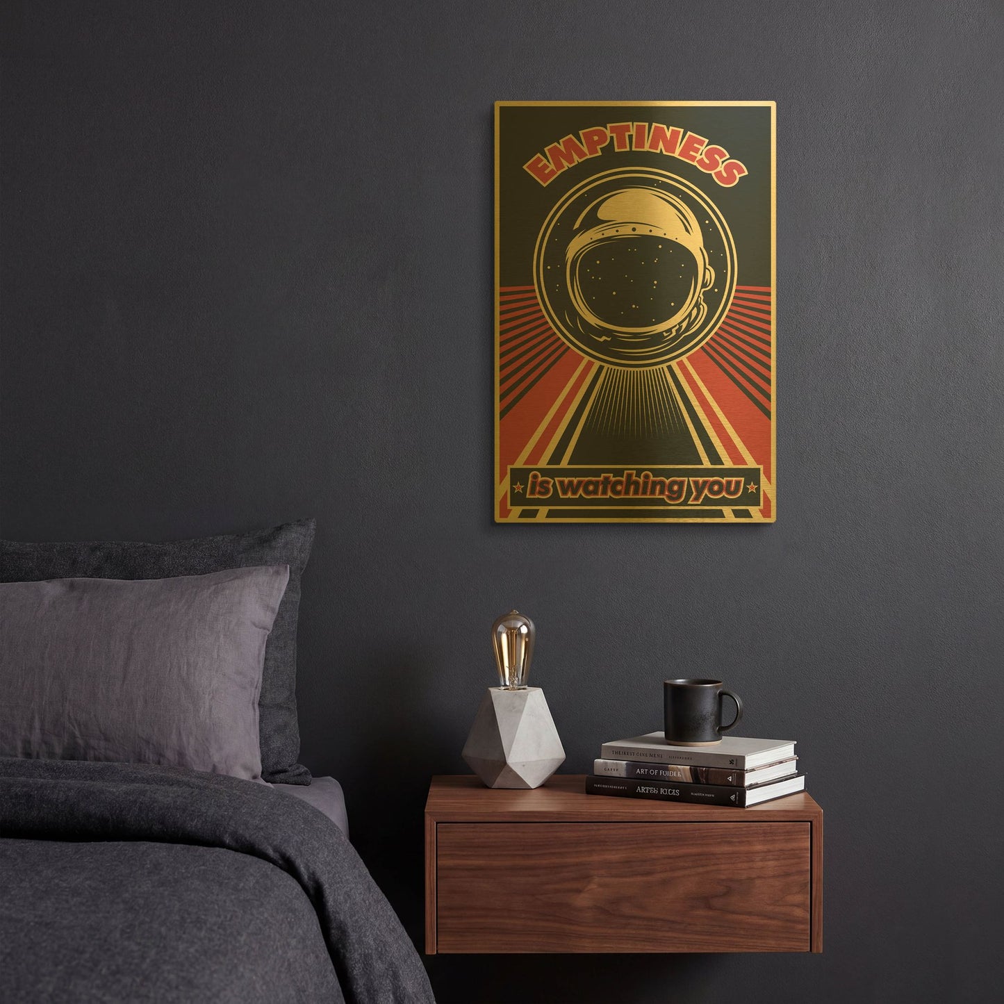 'Emptiness' By LUXE Gold Metal Wall Art