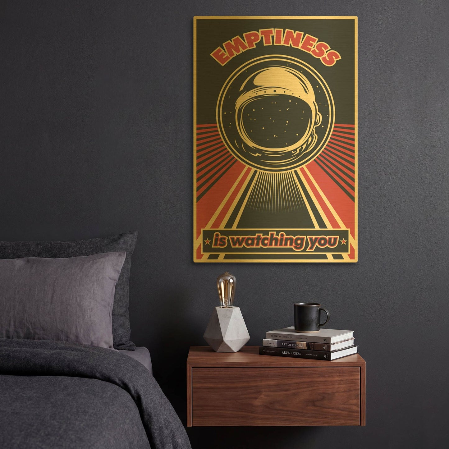 'Emptiness' By LUXE Gold Metal Wall Art