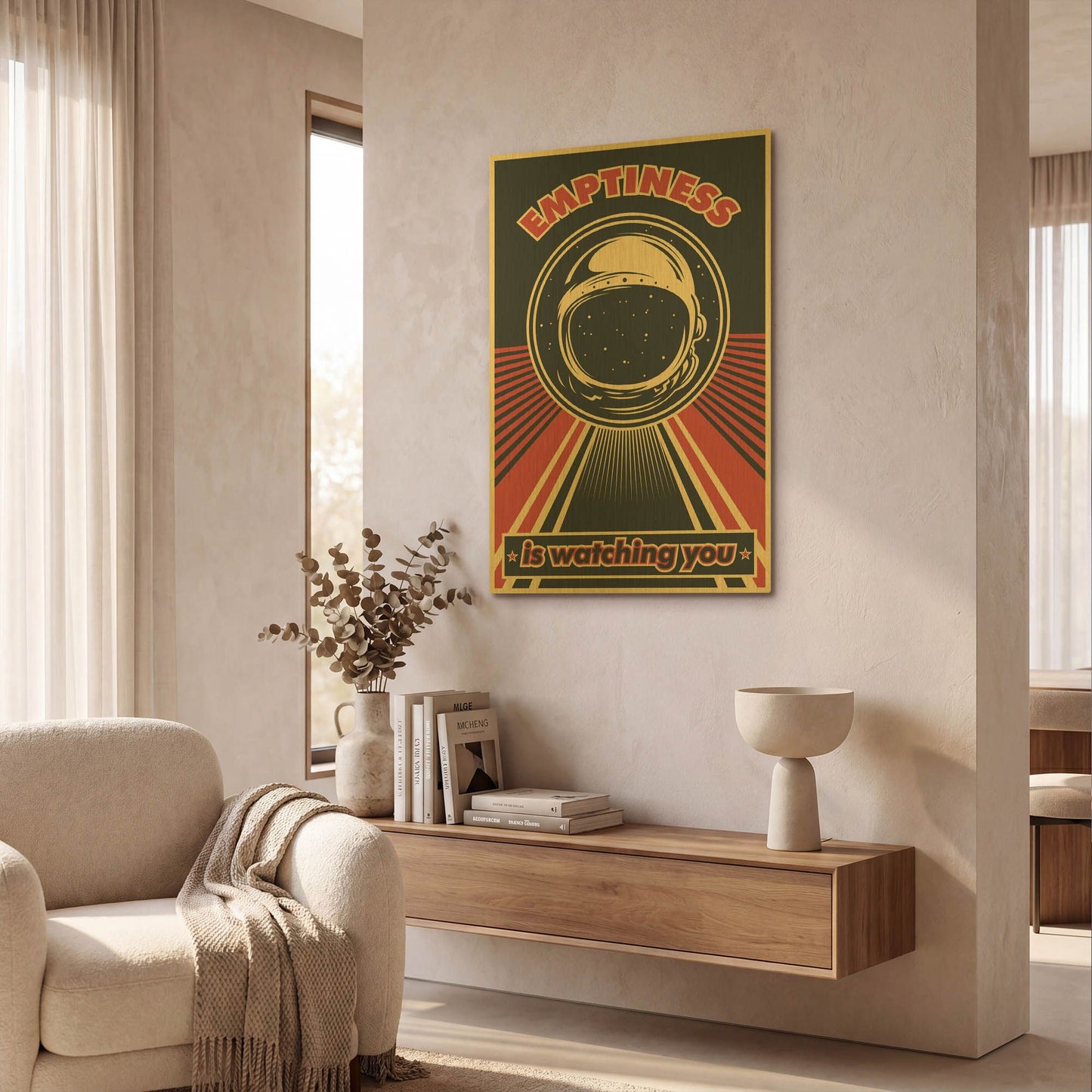 'Emptiness' By LUXE Gold Metal Wall Art