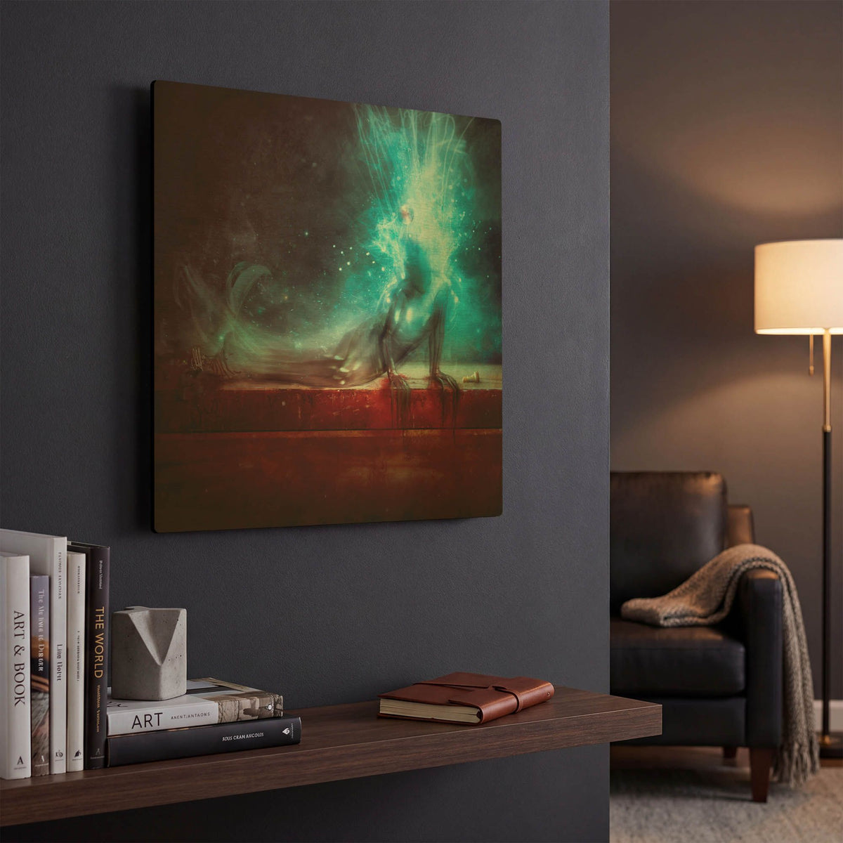 'A Dying Wish' By Mario Sanchez Nevado Gold Metal Wall Art