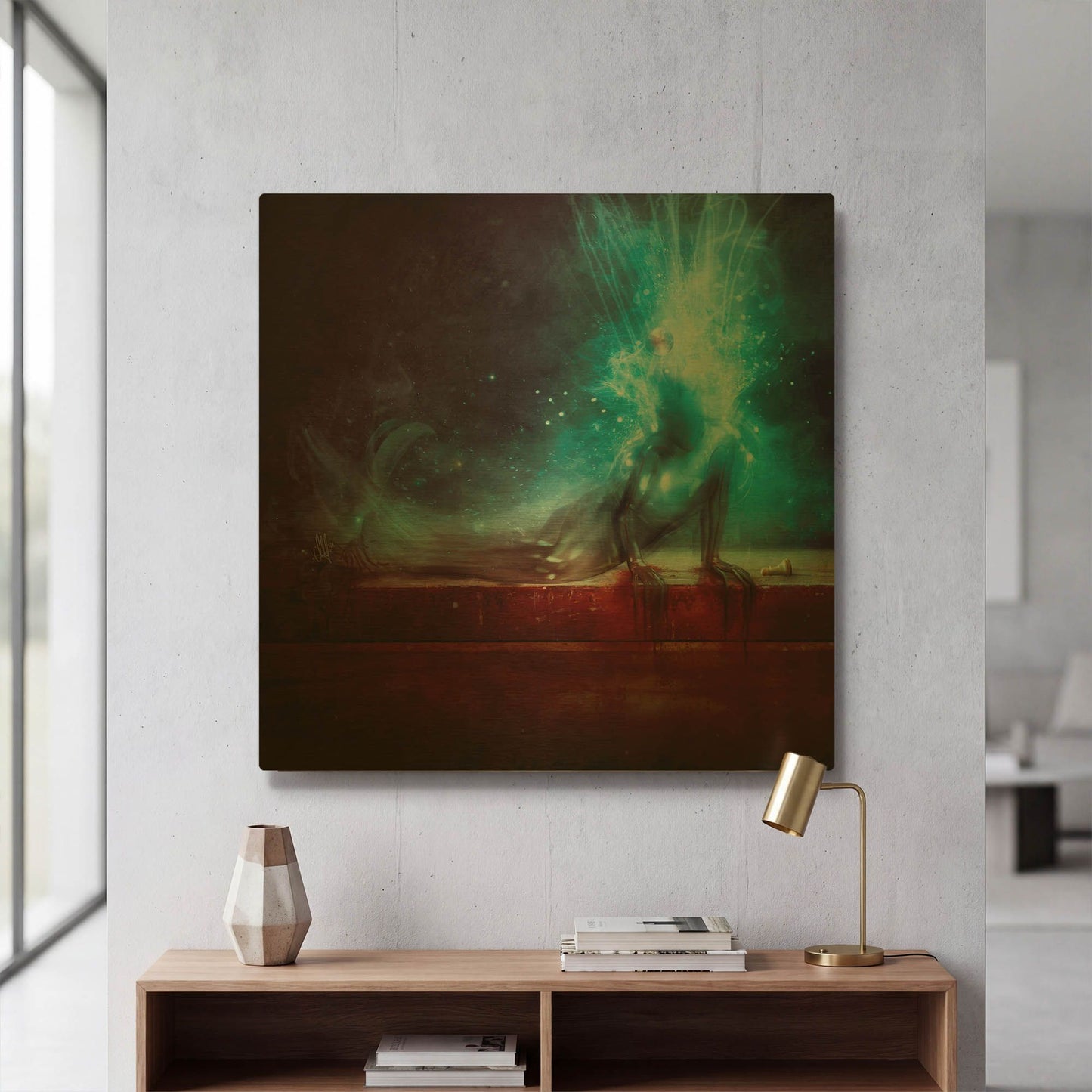 'A Dying Wish' By Mario Sanchez Nevado Gold Metal Wall Art