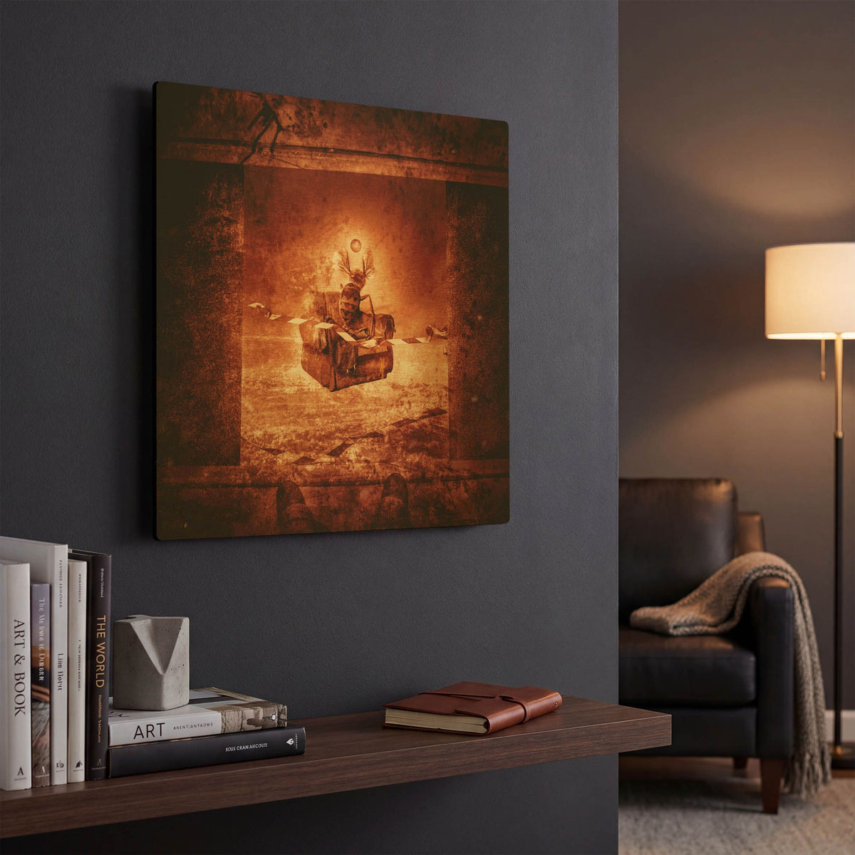 'The God That Failed' By Mario Sanchez Nevado Gold Metal Wall Art