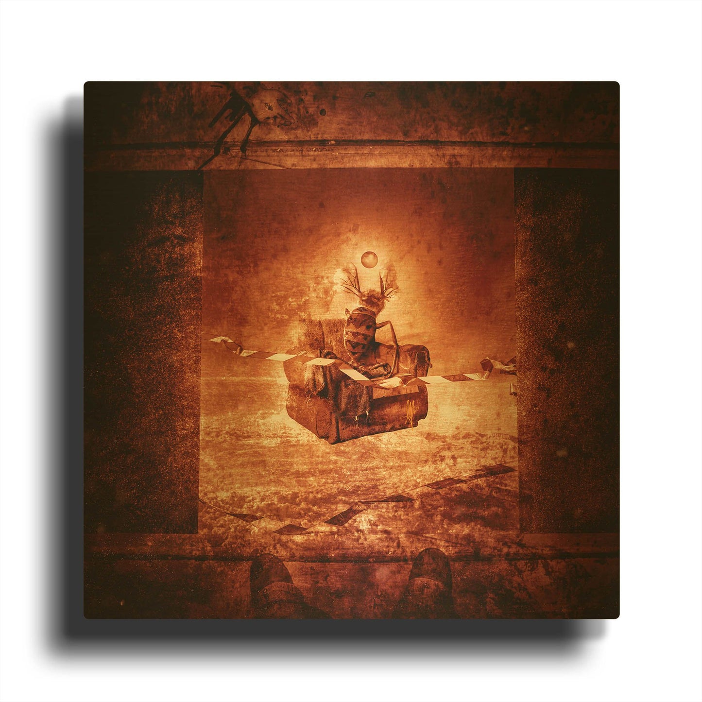 'The God That Failed' By Mario Sanchez Nevado Gold Metal Wall Art