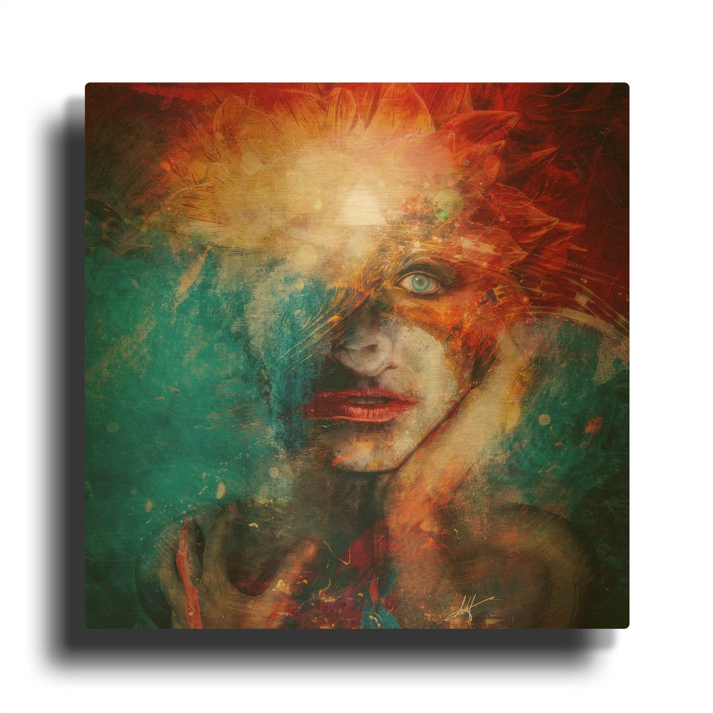 'Dethroned' By Mario Sanchez Nevado Gold Metal Wall Art