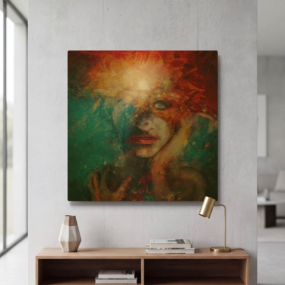 'Dethroned' By Mario Sanchez Nevado Gold Metal Wall Art