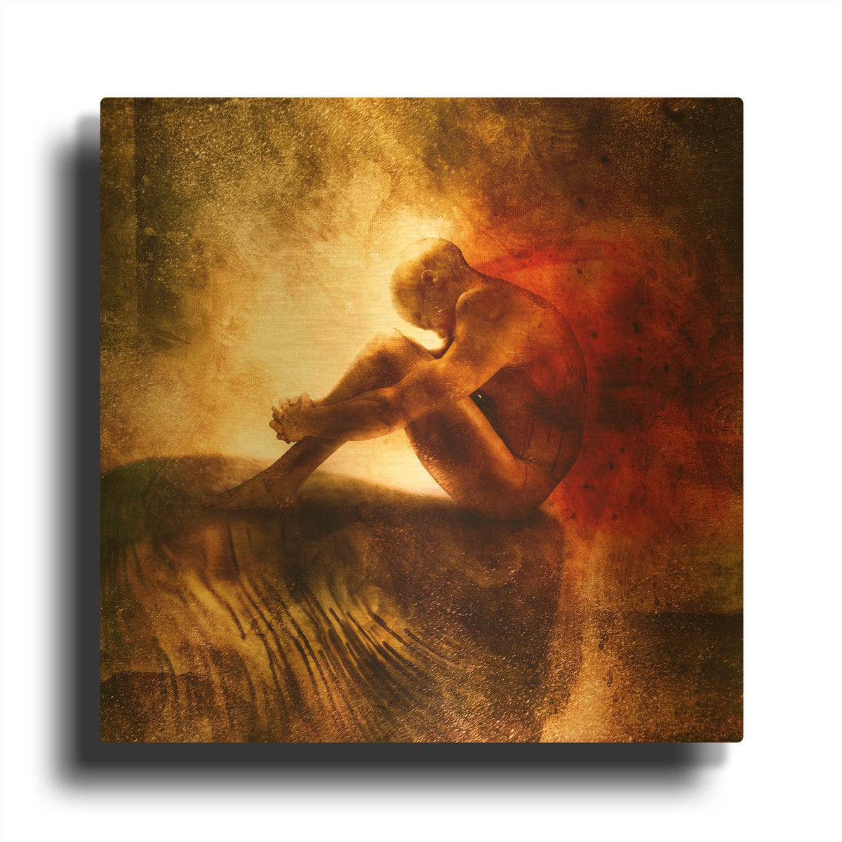 'Exile' By Mario Sanchez Nevado Gold Metal Wall Art