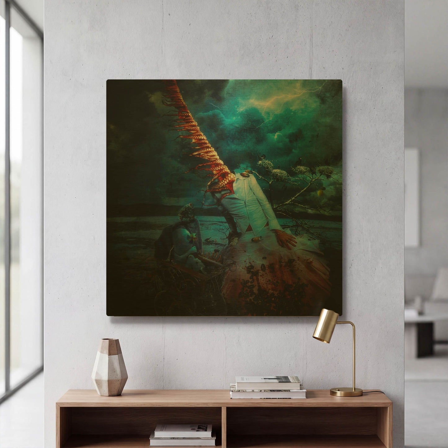 'July10th 1985' By Mario Sanchez Nevado Gold Metal Wall Art