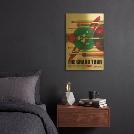 'The Grand Tour' By NASA Posters Gold Metal Wall Art
