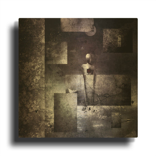'Retrospect' By Mario Sanchez Nevado Gold Metal Wall Art