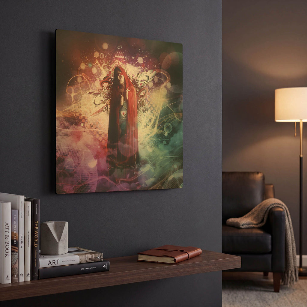'Placebo Effect' By Mario Sanchez Nevado Gold Metal Wall Art