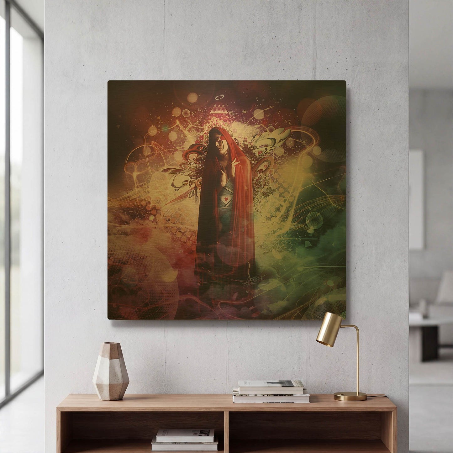 'Placebo Effect' By Mario Sanchez Nevado Gold Metal Wall Art