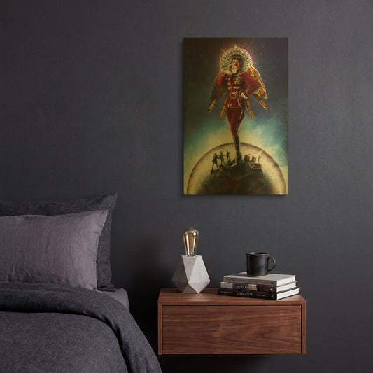 'All And Everyone' By Mario Sanchez Nevado Gold Metal Wall Art