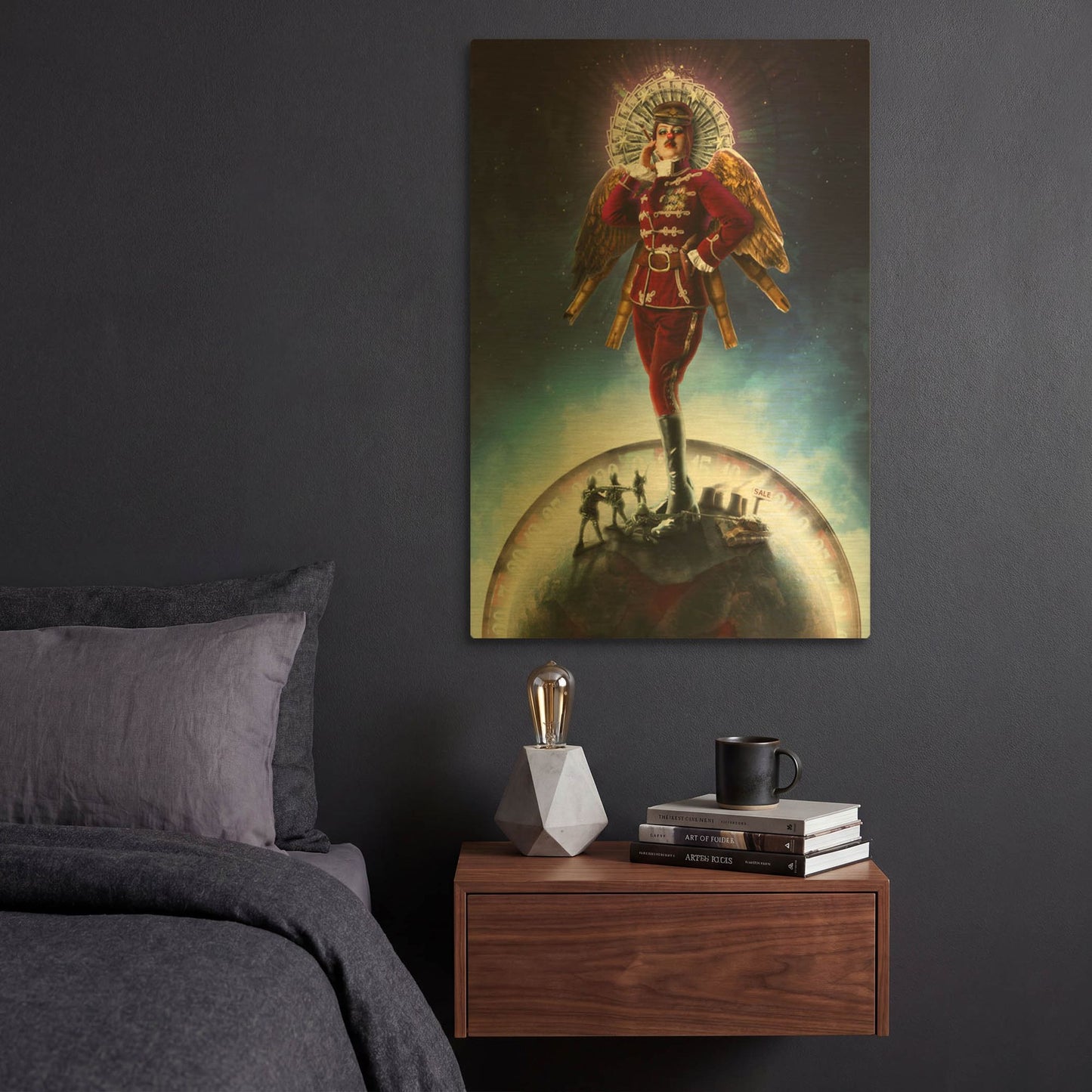 'All And Everyone' By Mario Sanchez Nevado Gold Metal Wall Art