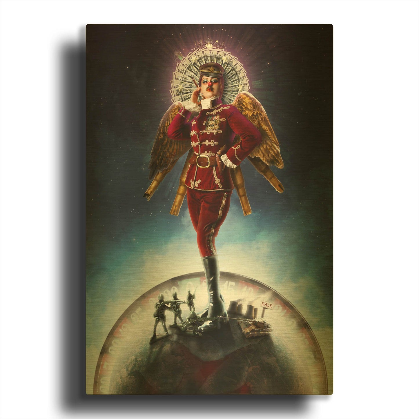 'All And Everyone' By Mario Sanchez Nevado Gold Metal Wall Art