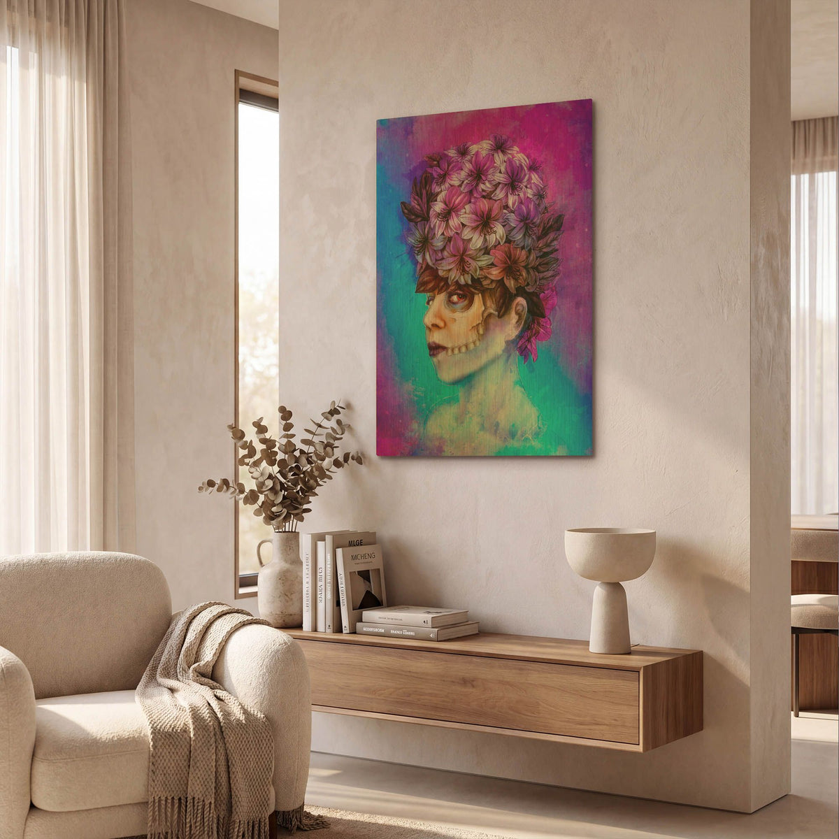 'Aurora' By Mario Sanchez Nevado Gold Metal Wall Art