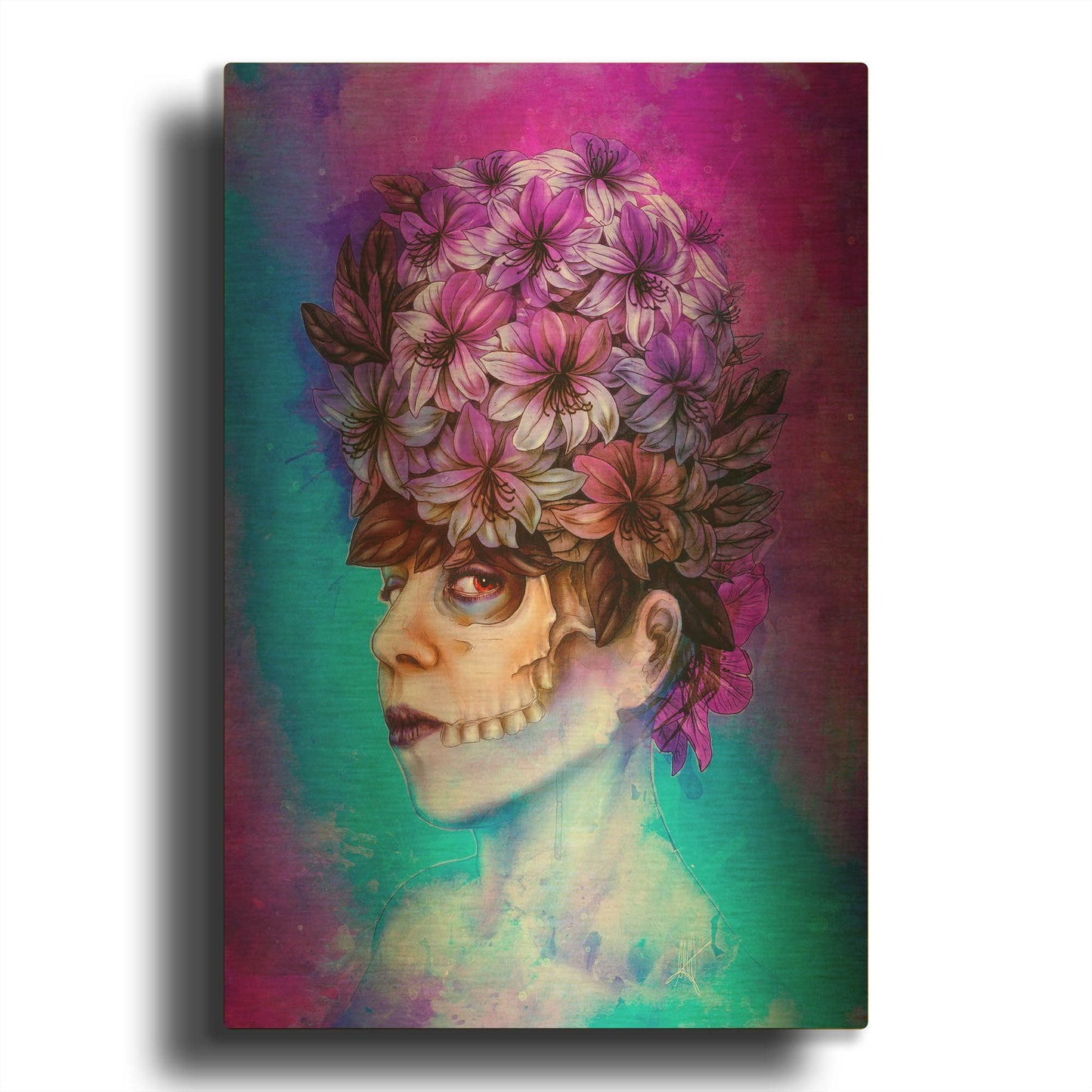 'Aurora' By Mario Sanchez Nevado Gold Metal Wall Art