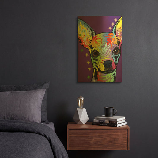'Chihuahua Ii' By Dean Russo Gold Metal Wall Art