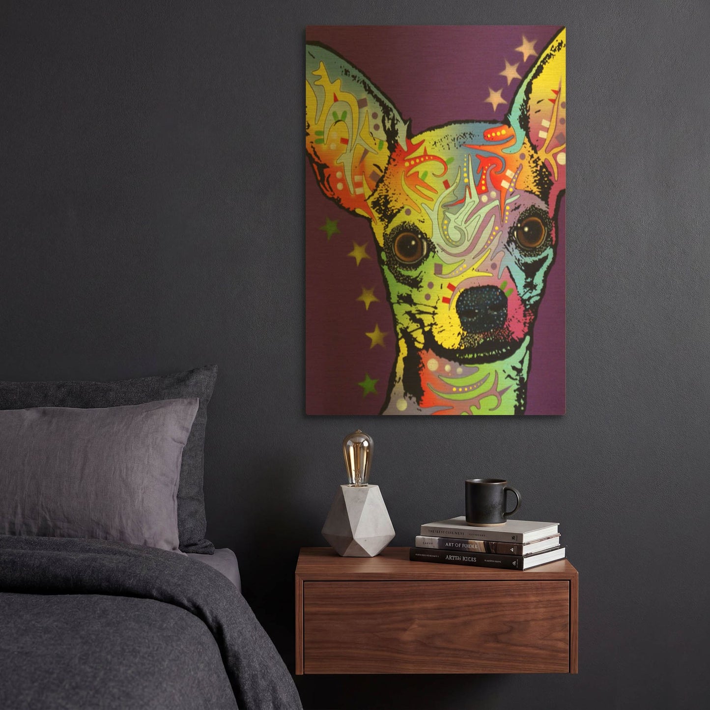 'Chihuahua Ii' By Dean Russo Gold Metal Wall Art