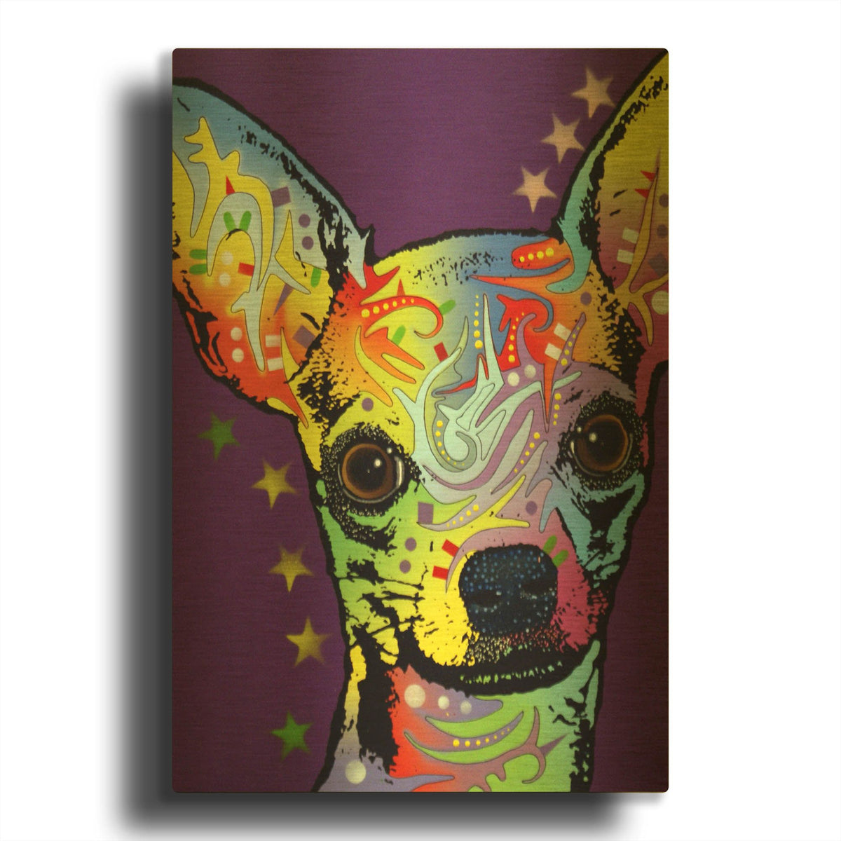 'Chihuahua Ii' By Dean Russo Gold Metal Wall Art