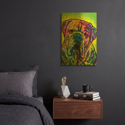 'Hey Bulldog' By Dean Russo Gold Metal Wall Art