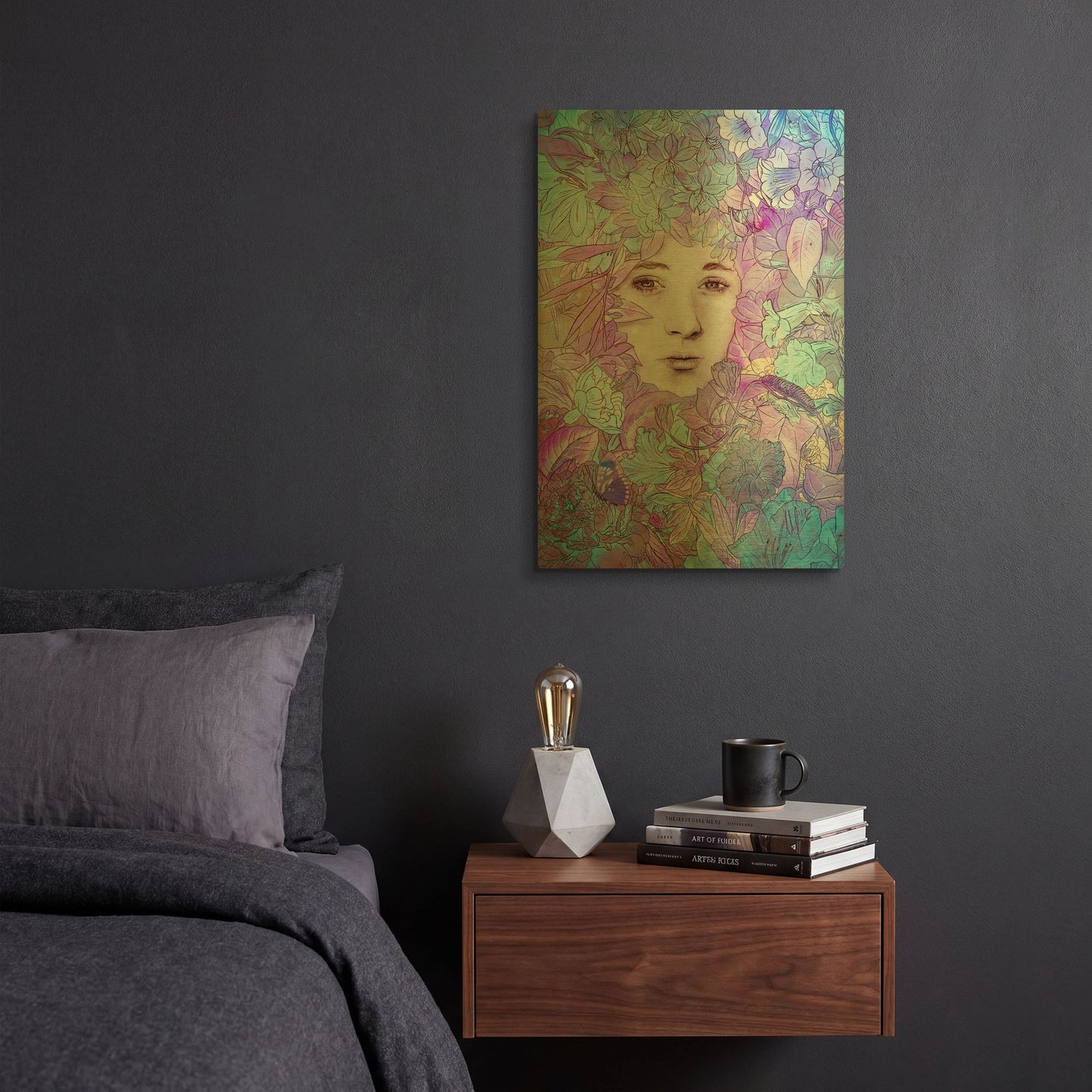 'Cocoon' By Mario Sanchez Nevado Gold Metal Wall Art